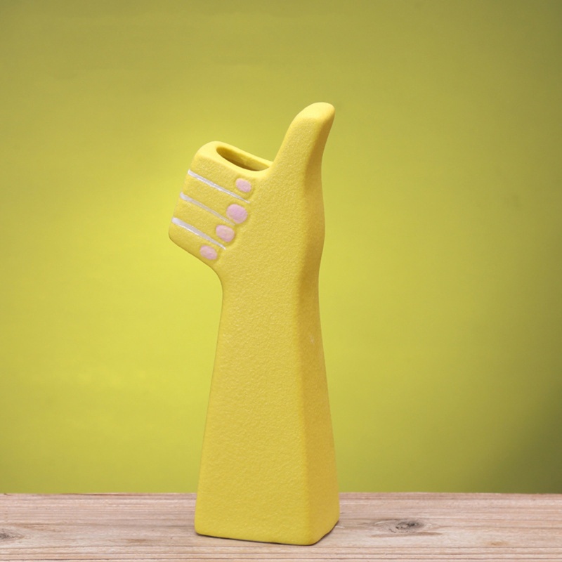 Lọ Hoa Sứ Cỡ Nhỏ Hình Bàn Tay Người Nghệ Thuật