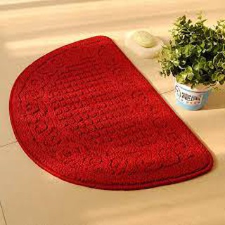 (chọn màu) Thảm lau chân hình bán nguyệt siêu thấm