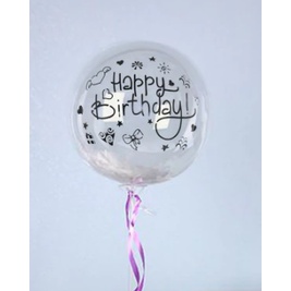 Bóng trong suốt galaxy size 18", size 24" trang trí tiệc, sinh nhật