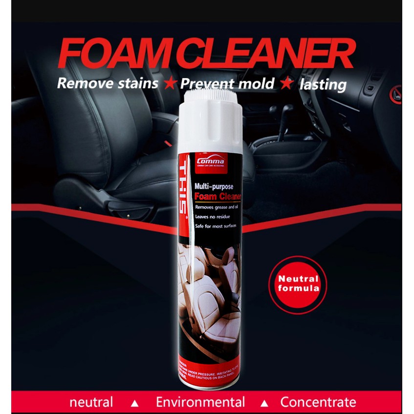 [SẠCH ĐẸP] Vệ Sinh Sofa Da - Làm Sạch Nội Thất Ô tô, Nhựa Nhám, Ghế Nỉ, Taplo Xe Hơi - Foam Cleaner - THIS - MILOZA