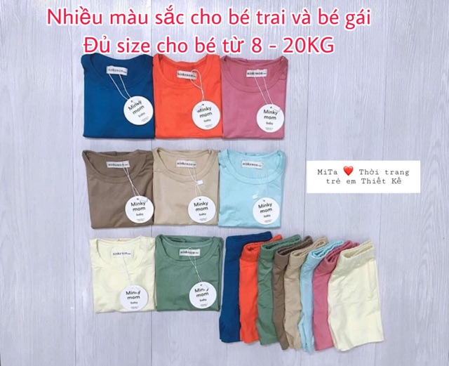 [TOP 1 BÁN CHẠY] Bộ Minky Mom cho bé, cotton thun lạnh SIÊU MÁT - HÀNG LOẠI 1 quần áo trẻ em ngắn tay