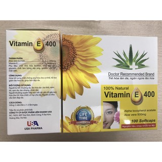 VITAMIN E400 Trẻ hóa làn da, ngăn ngừa lão hóa