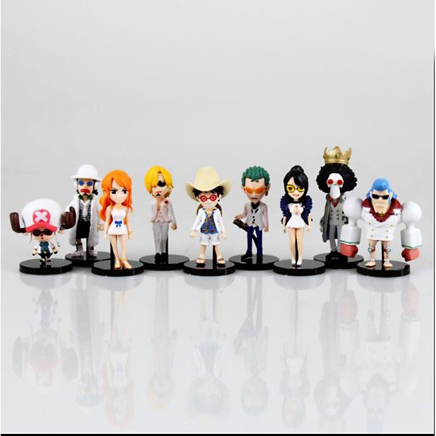 Đồ chơi mô hình Figures sưu tập Các nhân vật OnePiece full bộ cả 9 nhân vật White Suit