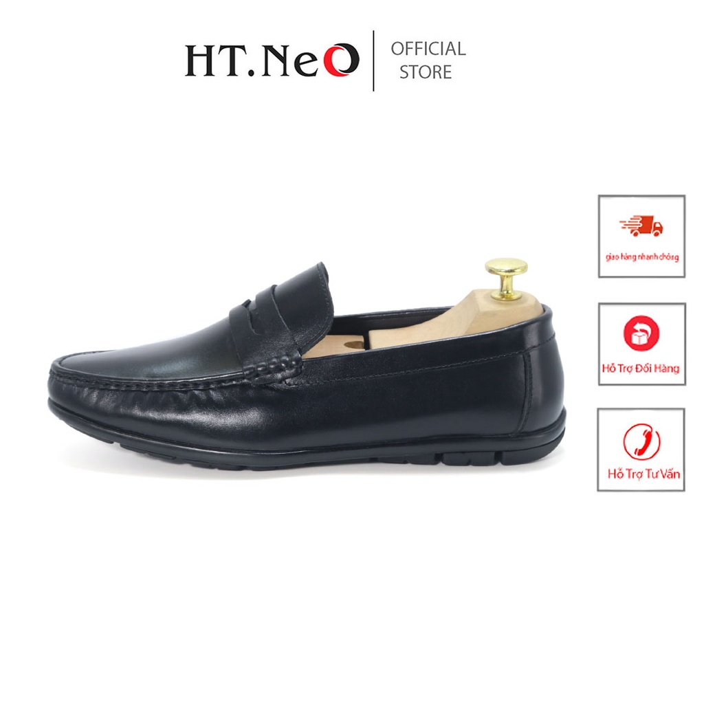 Giày Lười nam - Giày mọi nam công sở HT.NEO da bò cao cấp ,kiểu dáng đơn giản sang trọng ,lịch lãm ,dễ phối đồ GT15