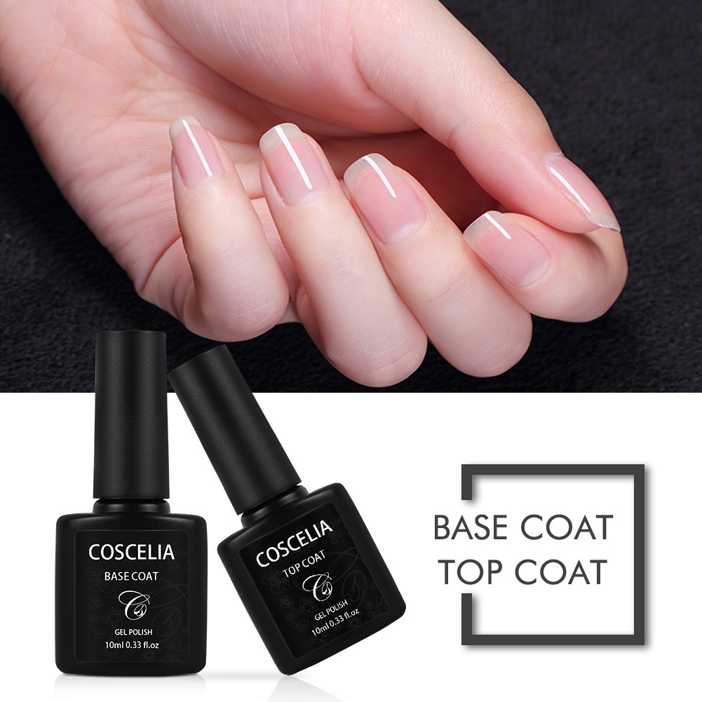 [Hàng mới về] Chai sơn lót/sơn phủ/sơn phủ nhám Coscelia trang trí móng tay nghệ thuật dung tích 10ML