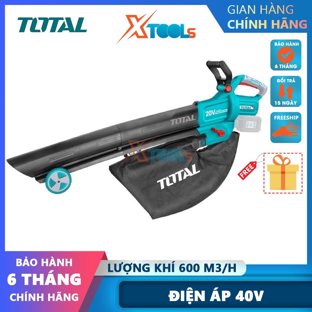 Máy thổi bụi dùng pin Lithium-Ion 40V TOTAL TABLI2003, tốc độ khí tối đa 190km/h [không kèm pin và sạc] - CHÍNH HÃNG