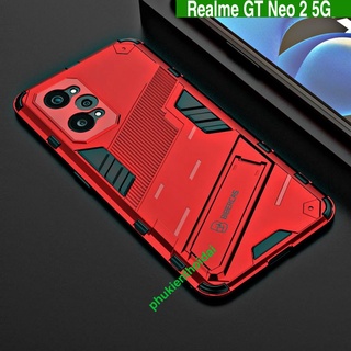 Ốp lưng IRON MAN VER 2 Realme GT Neo 2 5G chống sốc giá đỡ nhựa PC cứng viền dẻo cao cấp