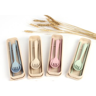 Bộ Đũa Thìa Dĩa Làm Từ Thân Lúa Mạch