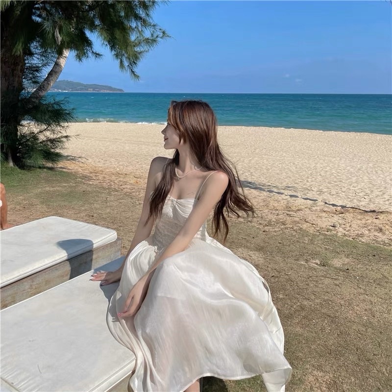 Đầm Tiểu Thư  Du Lịch Thanh Lịch Phong  Cách Hàn Quốc mã 223