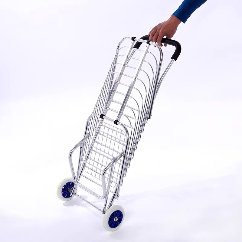 Xe đẩy hàng, xe kéo đi chơ gấp gọn đa năng 2 bánh siêu chắc chắn