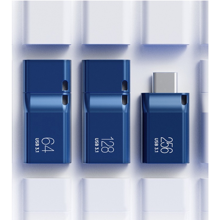 USB TypeC 3.2 Samsung Flash Drive 256GB / 128GB 400MB/s / 64GB 300MB/s (Xanh) - Phụ Kiện 1986