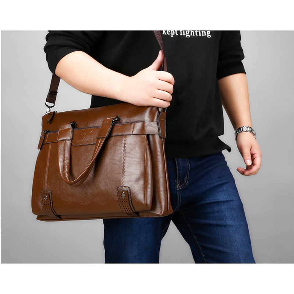 Túi xách nam công sở da tự nhiên cao cấp phong cách mới