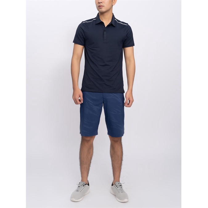 Quần short nam Aristino from ôm xanh tím than ASO042S8