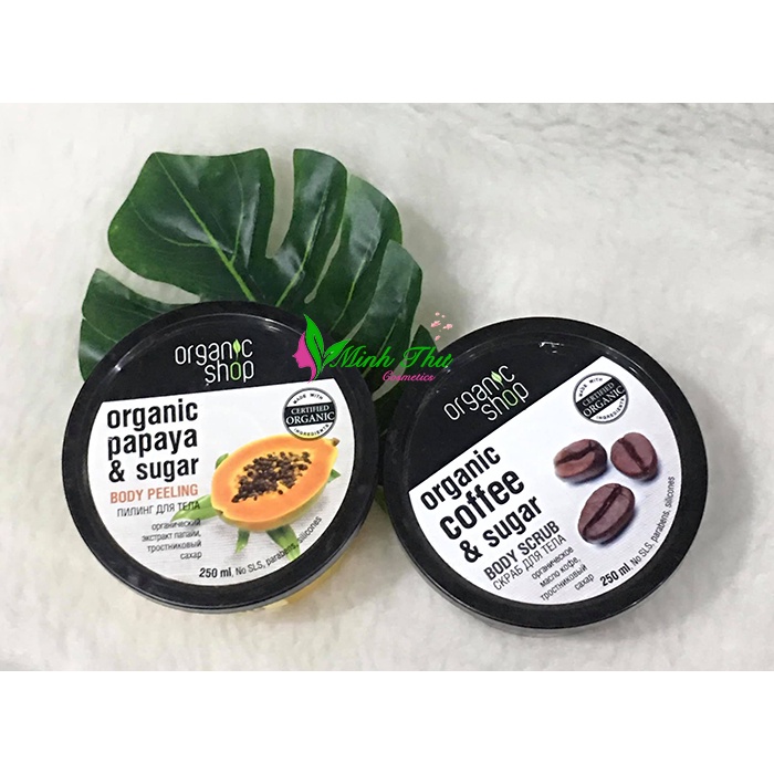 Tẩy tế bào chết toàn thân Organic Shop (hũ)