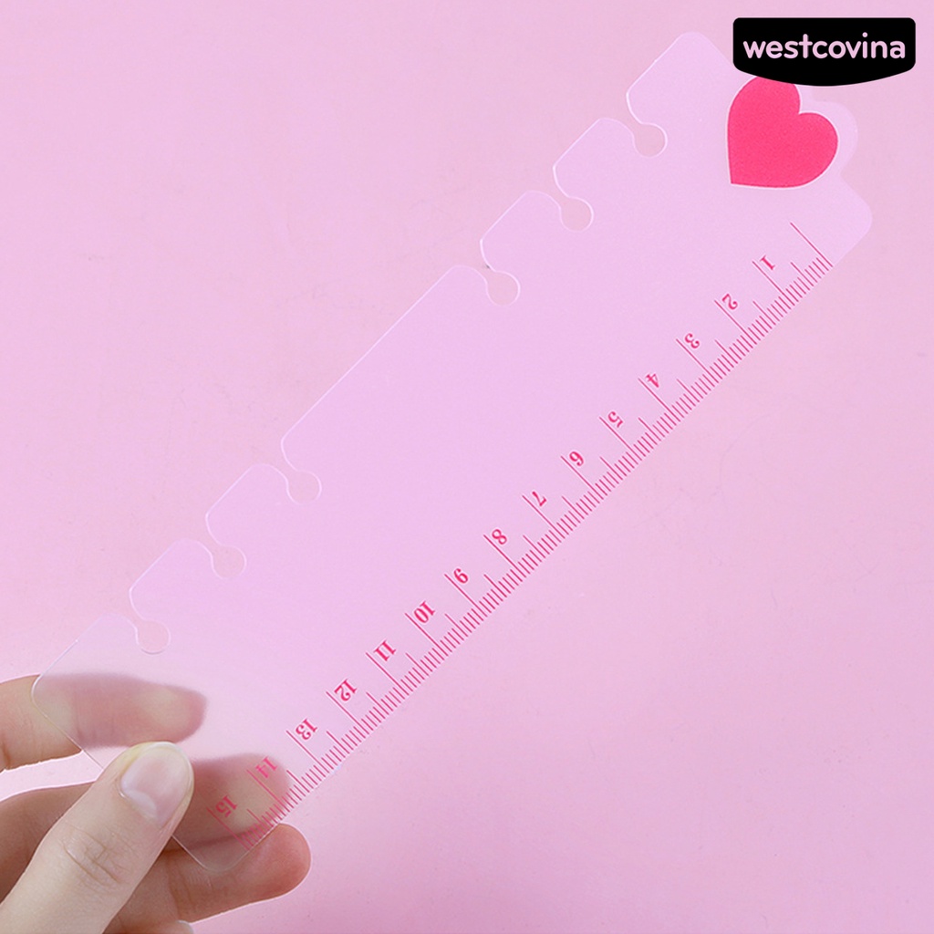 [Hot]✍Set 2 Thước Đo Bằng PVC Trong Suốt Họa Tiết Đáng Yêu Cho Học Sinh