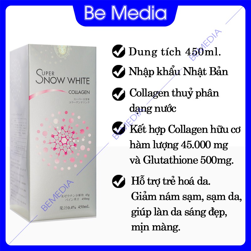 Super Snow White Collagen 450ml - Làm trắng sáng da, chậm quá trình lão hóa giá rẻ vô địch