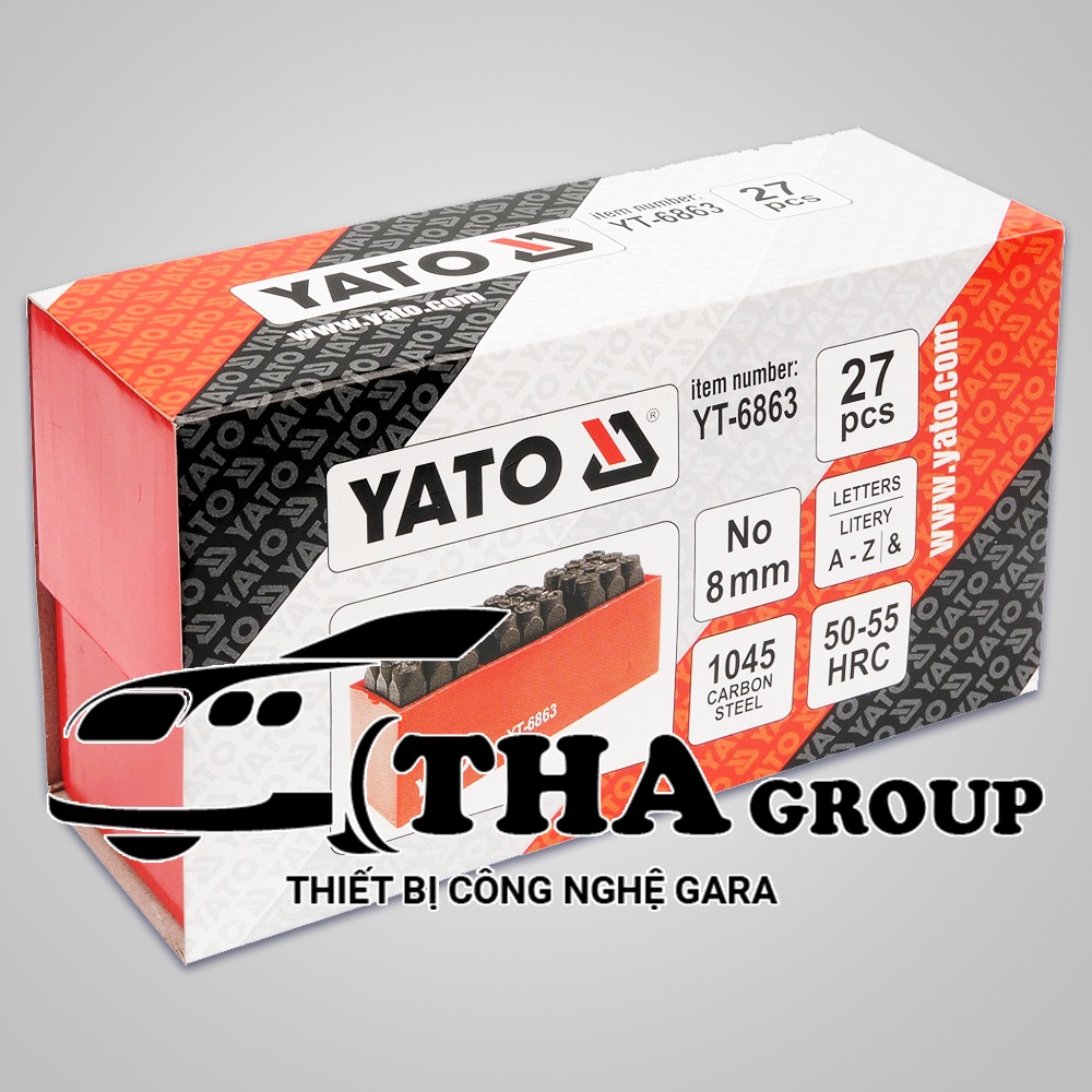 Bộ đột chữ cái 27 chi tiết Yato YT-6862/6863