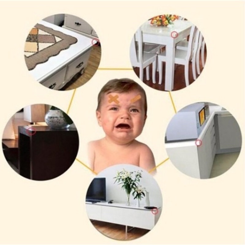 Bộ 4 Miếng Xốp Bọc Góc Cạnh Bàn An Toàn Cho Bé