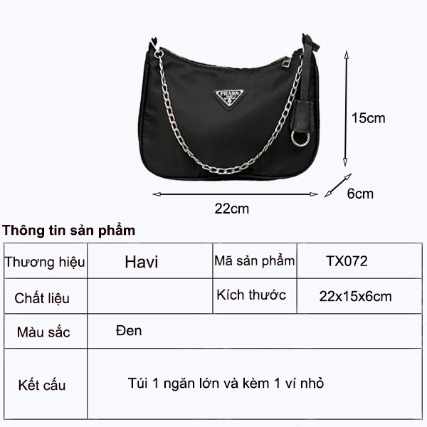 Túi Xách Nữ Đẹp, Đeo Chéo, Đeo Vai Đi Chơi, Đi Làm Thời Trang Havi TX072