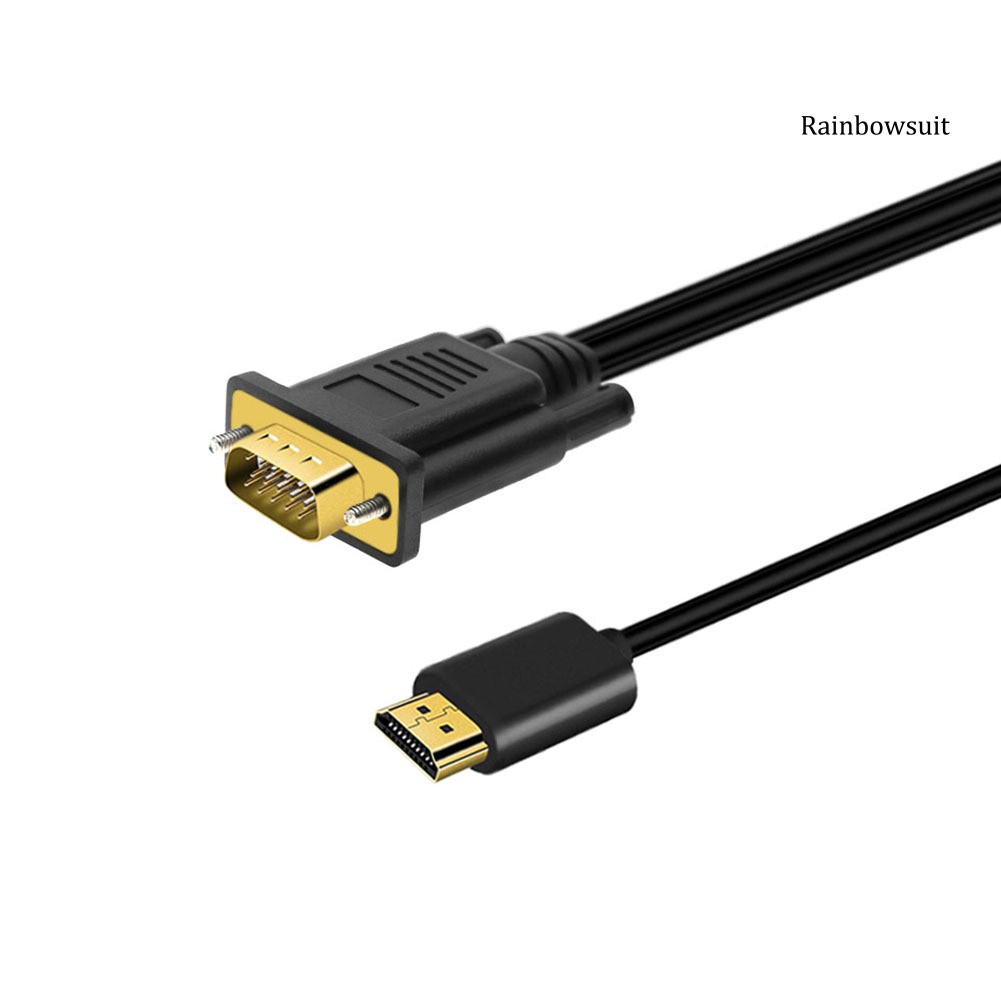 Dây Cáp Chuyển Đổi Rb-1 / 1.5 / 2m 1080p Hdmi Sang Vga Cho Pc / Laptop