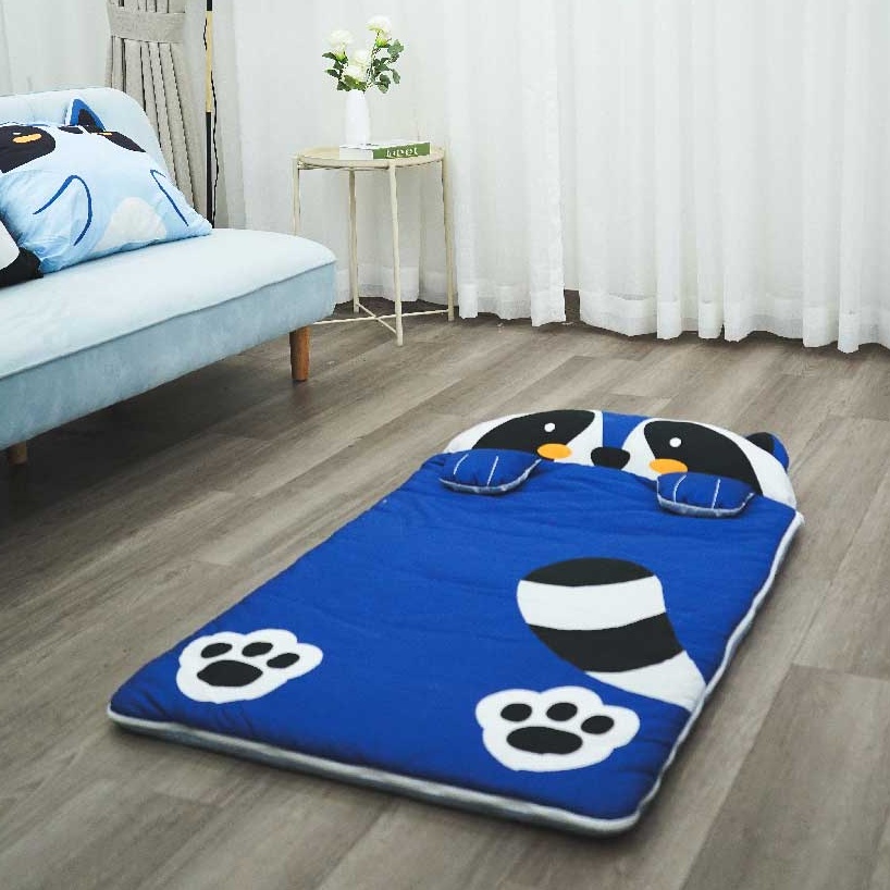 [Mã LIFEM1 giảm 50k đơn 99k] Bộ túi ngủ trẻ em Kbedding By Everon hình Gấu mèo, chất vải cotton Hàn Quốc an toàn cho bé