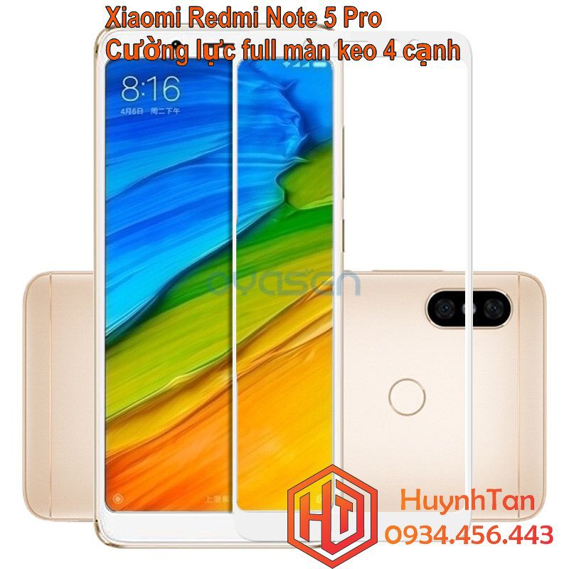 FREESHIP 99K TOÀN QUỐC_Cường lực full màn Xiaomi Redmi Note 5 / Note 5 Pro keo 4 cạnh