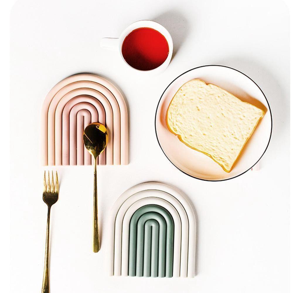 Đế Lót Ly Silicone Chống Trượt Phong Cách Bắc Âu