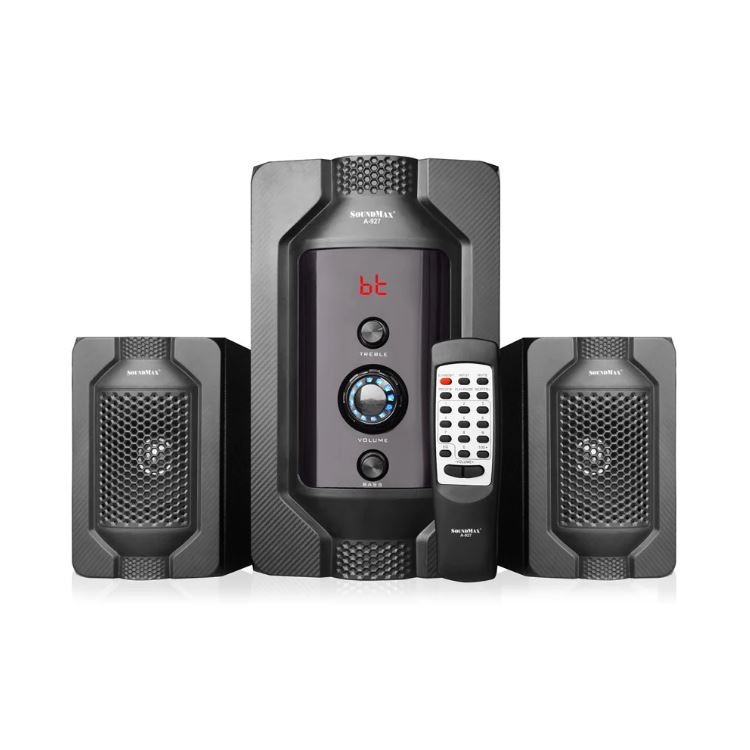 Loa 2.1 SOUNDMAX A927 Chính hãng (USB, Thẻ nhớ, Bluetooth, Remote). VI TÍNH QUỐC DUY