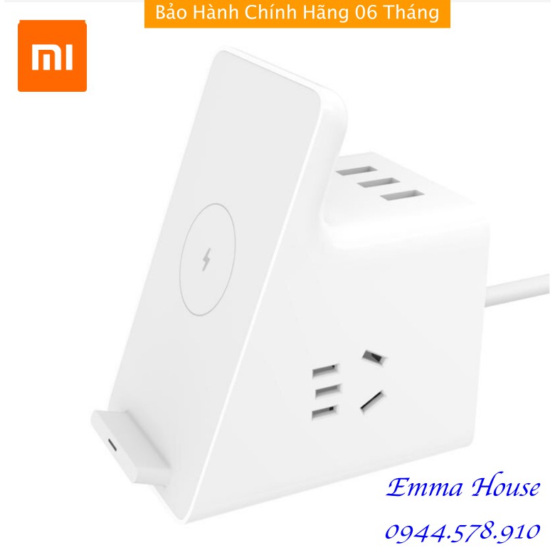 Ổ cắm kiêm bộ sạc không dây Xiaomi - Đế sạc không dây Xiaomi XMLSWXC2-10WQM