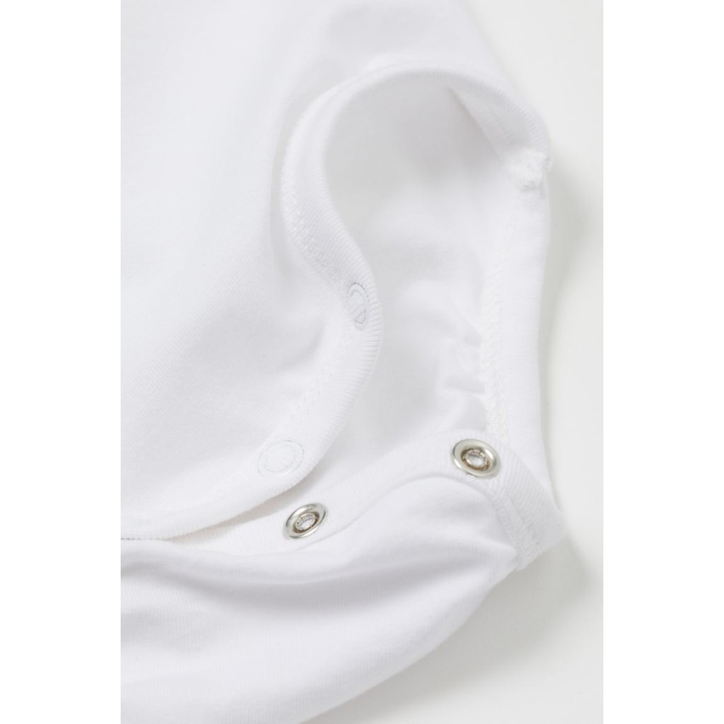 Bodysuit trắng bé gái Hm