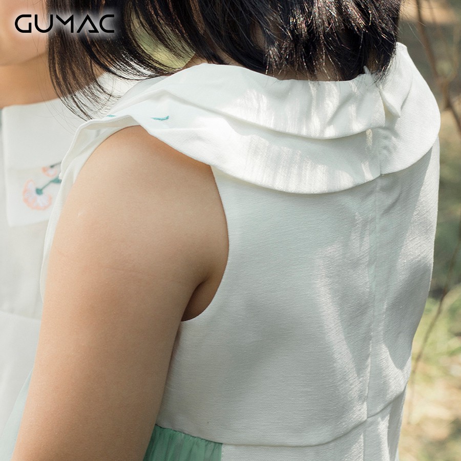 Đầm thêu lá cổ cho bé gái DKA328 GUMAC | BigBuy360 - bigbuy360.vn