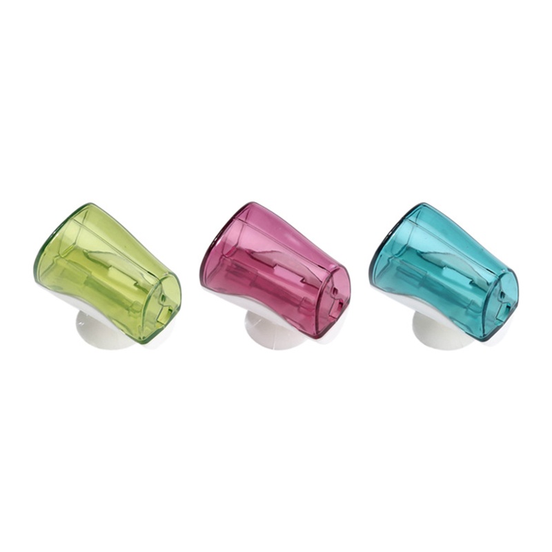 Set 3 Giá Đỡ Bàn Chải Đánh Răng Hít Tường Chống Bụi Bảo Vệ Cho Phòng Tắm Ký Túc Xá
