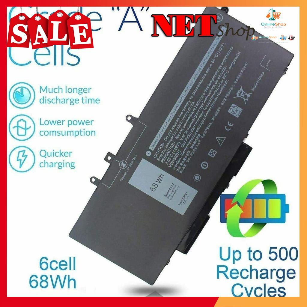 💖 Pin Laptop Dell Latitude E5480 5580 E5490 Precision 3520 GJKNX Battery 68Wh