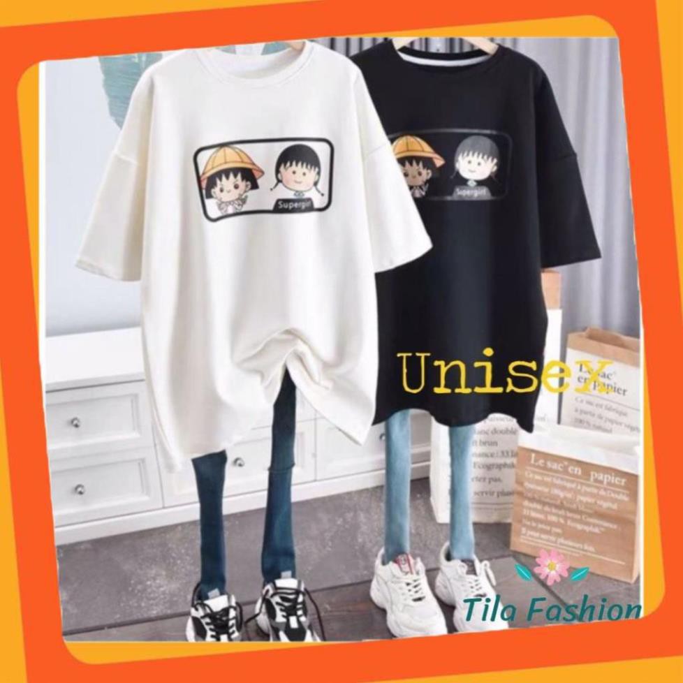 [ẢNH THẬT _ FULL SIZE ]  Áo Thun Unisex Nhóc Maruko [HÌNH THẬT+CLIP SHOP TỰ QUAY]