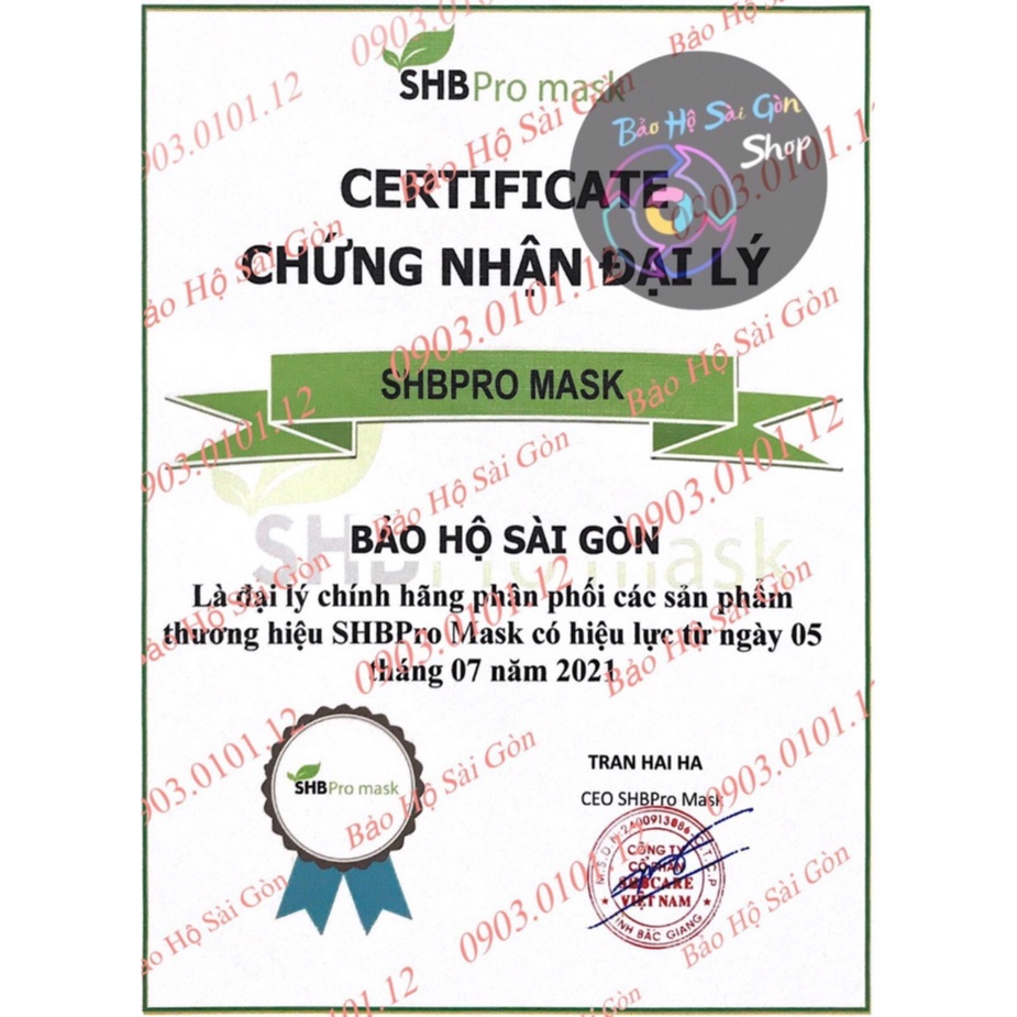 Khẩu trang n95 SHB Pro mask chính hãng, Kn95 cao cấp 5 lớp kháng khuẩn chuẩn FFP2 (hộp 20 cái)