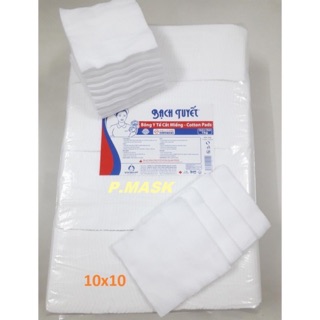 Bông tẩy trang, giấy rửa mặt bông Bạch Tuyết