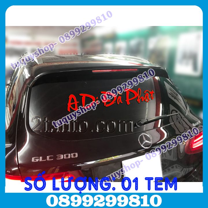 01 TEM DECAL DÁN STICKER CHỮ A DI ĐÀ PHẬT DÁN Ô TÔ XE HƠI XE TẢI
