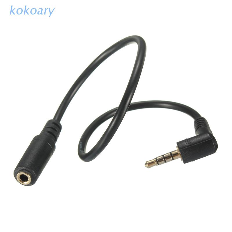 Cáp chuyển đổi âm thanh AUX 4 cực 3.5mm 90 độ mới