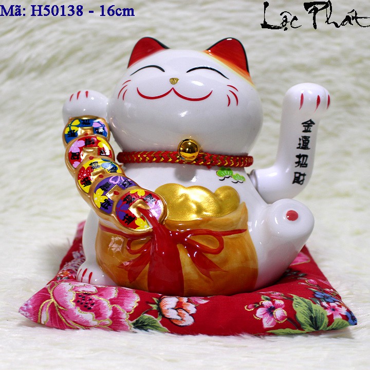 Mèo thần tài vẫy tay cao 16cm - 22cm
