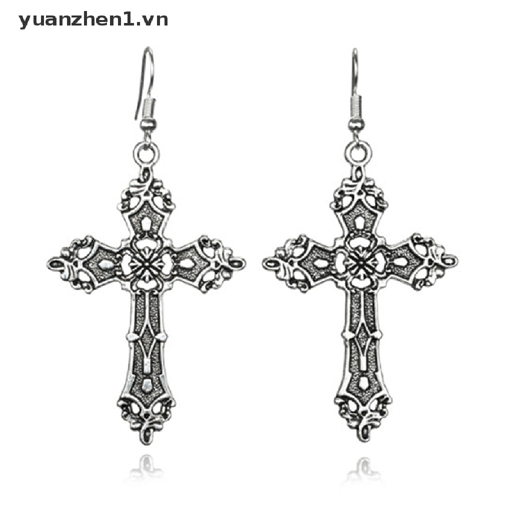 Khuyên tai hình thánh giá phong cách Hàn Quốc dành cho nữ