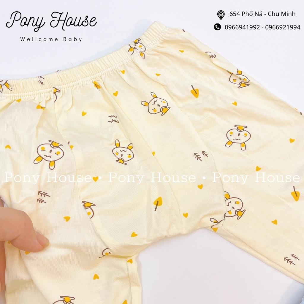 Quần Dài Sơ Sinh Thun Lạnh Màu in Hình Quần Chục Có Đáp Đũng Đóng Bỉm Thoải Mái, Siêu Mềm Cho Bé Trai, Bé Gái Sơ Sinh