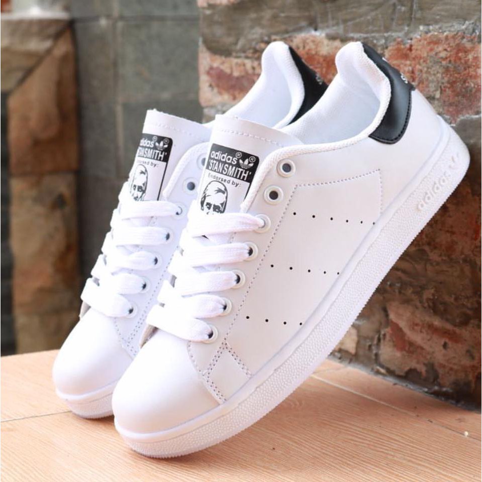 [XẢ HÀNG] Giày Thể Thao Stan Smith Trắng Gót Đen