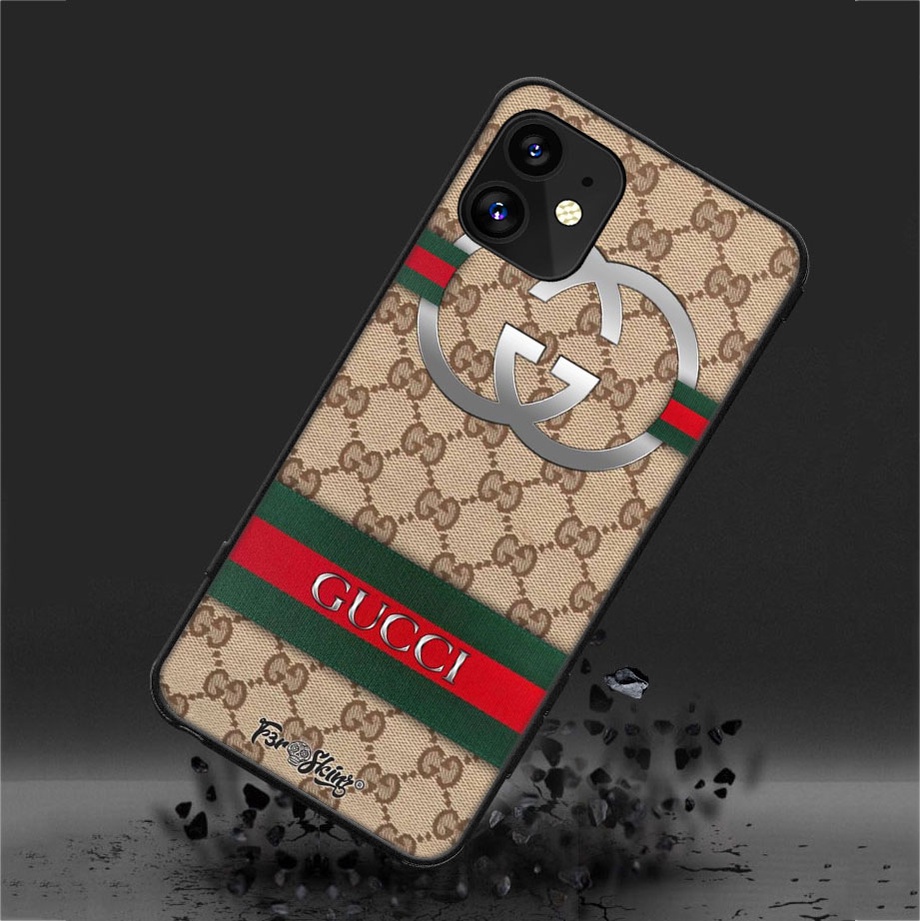 Ốp điện thoại mềm in logo gucci thích hợp cho iphone 5 5s 6plus 6splus 7plus 8 plus x xs xr xs max 11