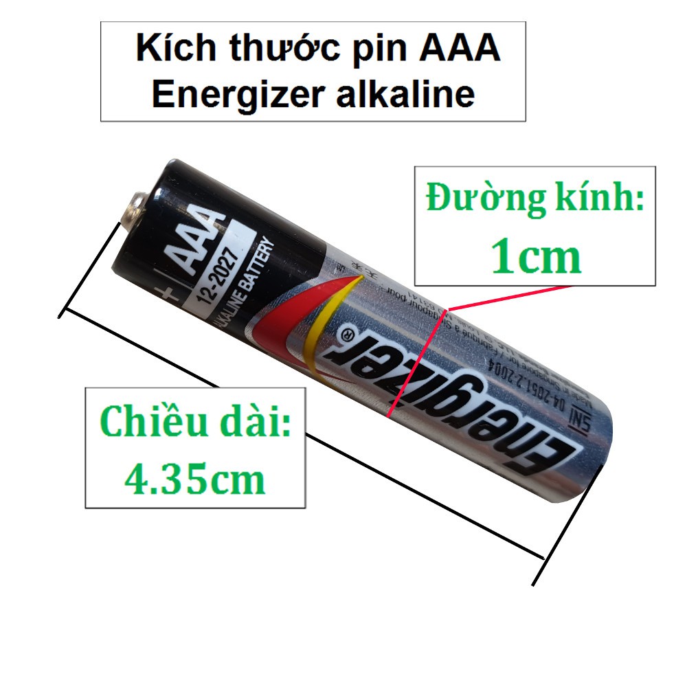 2 viên pin tiểu AAA Energizer max 1.5V ( pin tiểu cỡ nhỏ 3A )