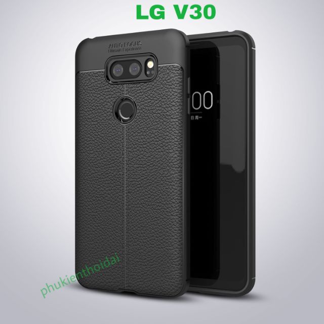 Ốp lưng LG V30 chống sốc vân da hiệu Auto Focus cao cấp