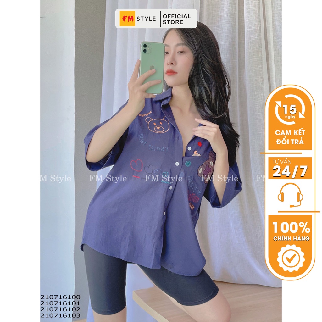 Quần legging nữ FM Style cạp cao đùi lửng lưng chun vải thun co giãn ôm sát thoáng mát thể thao năng động 220222505