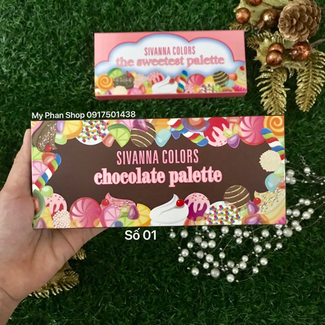 Bảng Màu Mắt 18 ô SIVANNA COLORS The Sweetest &amp; Chocolate Palette