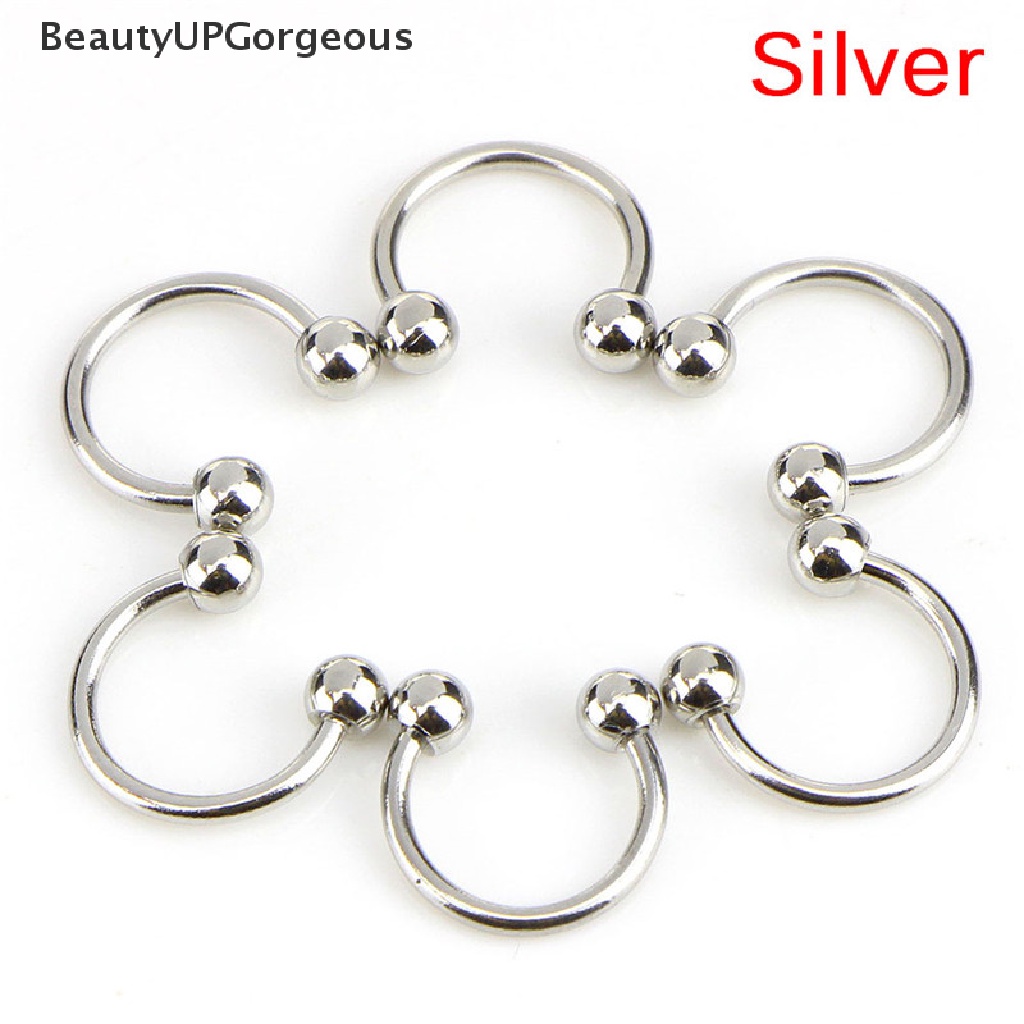 Set 10 Khuyên Mũi / Môi / Tai / Mũi Bằng Thép Không Gỉ Cá Tính