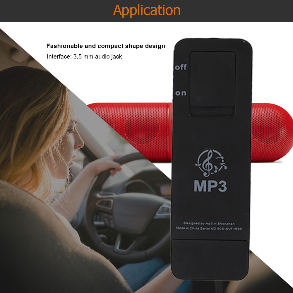 Máy nghe nhạc MP3 chất lượng lossless hỗ trợ thẻ TF 16GB phong cách thể thao