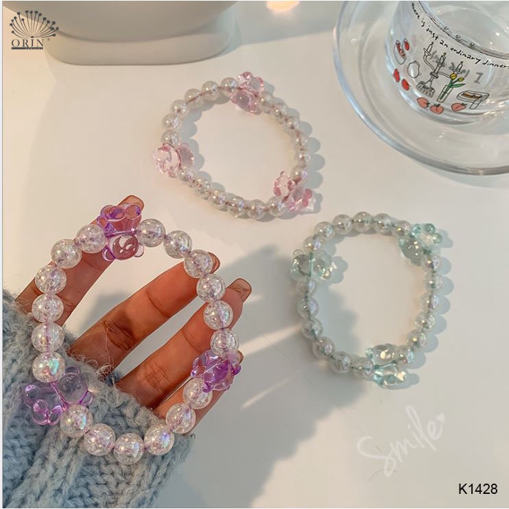 Dây buộc tóc kết hợp vòng đeo tay cao cấp Orin K1428